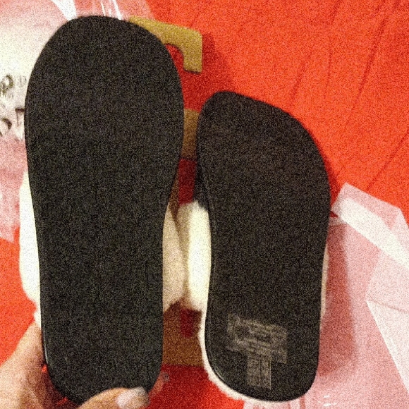 Coach Black and Cream Shearling Slippers - Picture 4 of 4